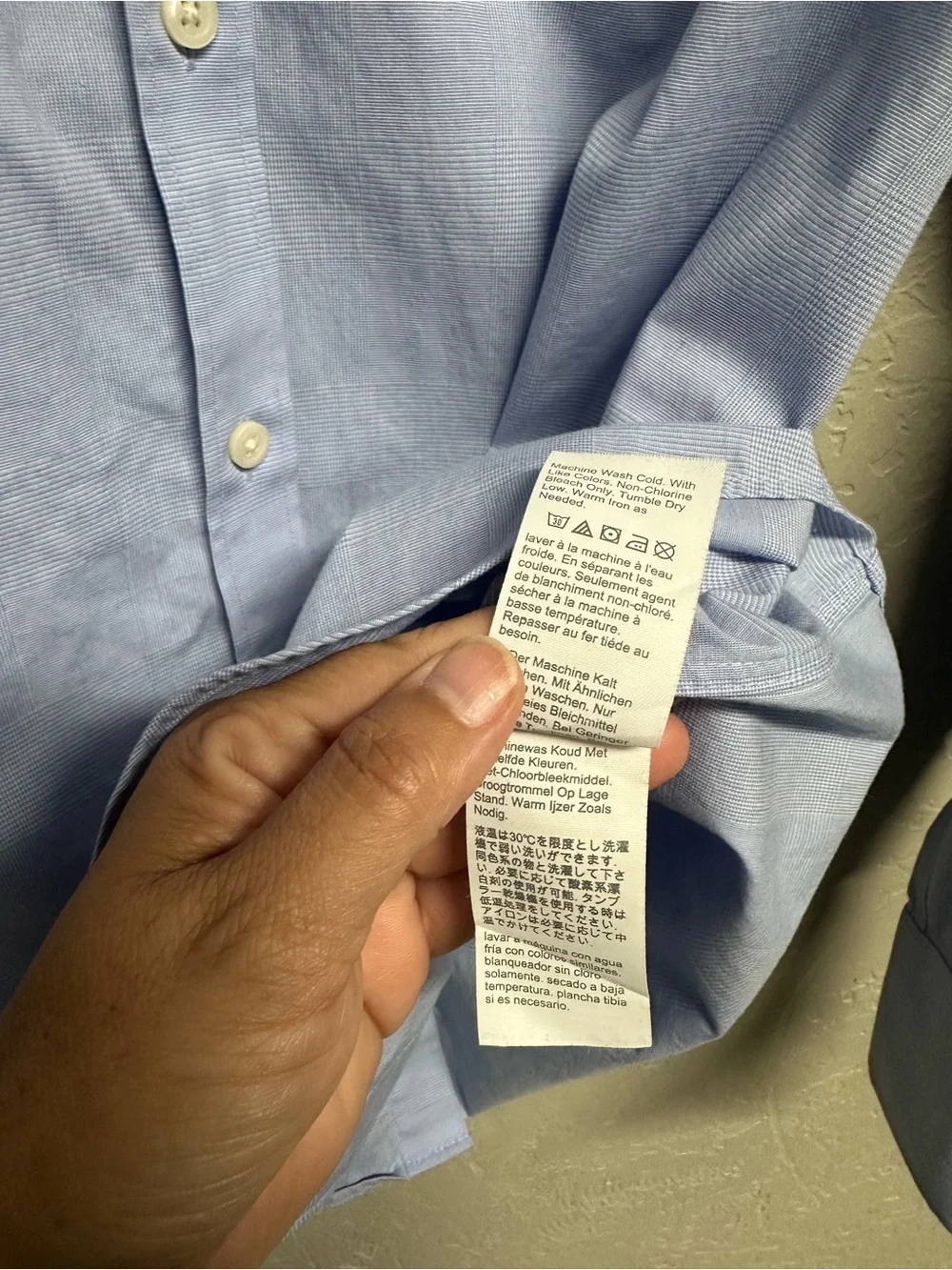 J. Crew Men’s Light Blue Long-Sleeve Button Down Shirt